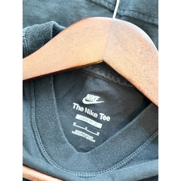 NIKE Kids Black Loose Fit Graphic Tee Move Your Sole Pink Logo Size M - Picture 8 of 8